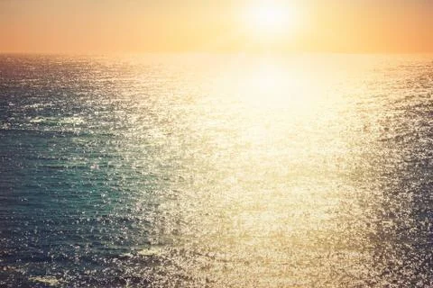 Pacific ocean at sunset Stock Photos