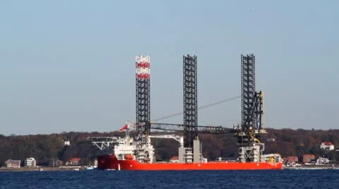 Pacific Orca, world's largest offshore wind turbine installation vessel Stock-Footage 12449433