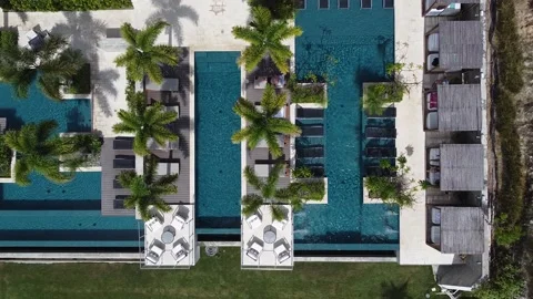 Pacific resort with beach view Video stock 167359321