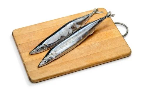 Pacific Saury Stock Photos