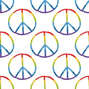 Pacific sign seamless doodle pattern, vector color illustration Stock Illustration