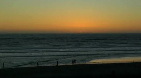 Pacific Sunset Stockbeeldmateriaal 78823