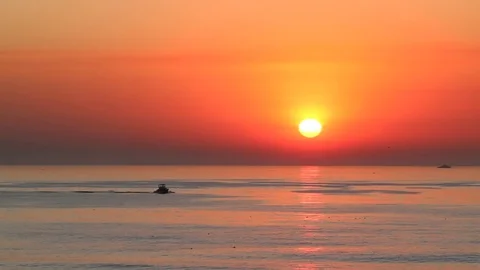Pacific Sunset Video stock 83438891