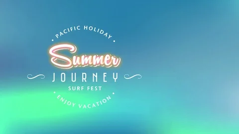 Pacific vacation adore vacation text peripheral summertime voyage sea fest Stock Footage 129796689