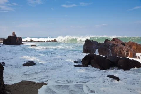 Pacific waves Stock Photos