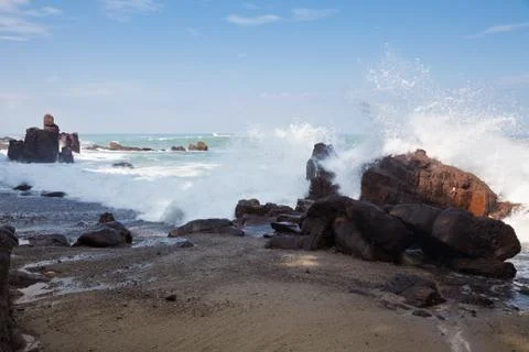 Pacific waves Stock Photos