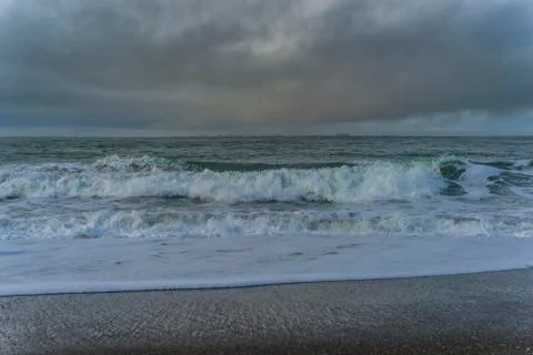 Pacific in winter - washington state Stock Photos