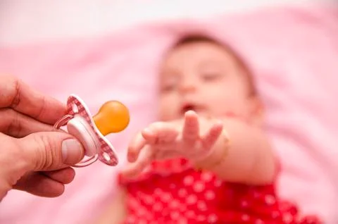 A pacifier for the baby Stock Photos