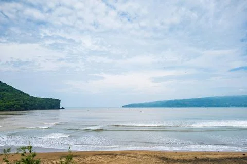 Pacitan beach in Java, Indonesia. Pacitan beach landscape in Java, Indones... Stock Photos