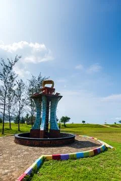 Pacitan beach in Java, Indonesia. 库存照片