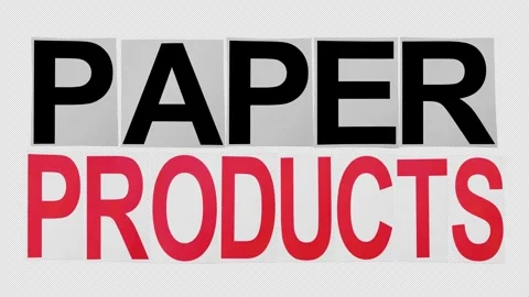   Pack Of 2 Paper Products Stop Motion Paper  Stock-Footage 303977028