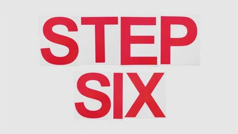  Pack Of 2 STEP SIX Stop Motion Paper Titles On Alpha Stock Footage 303972740