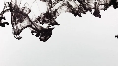 Pack 3 Ink Drops In Water. Ink Bleeds. Ink drops. Vídeo Stock 79810367