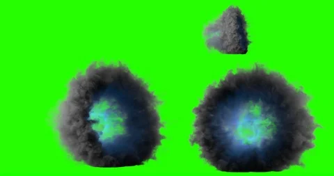 Pack of 3 views of 3d animation cloud gate appearing and disappearing. Video stock 106393848