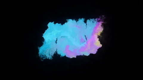 Pack of 4 Animated Colorful Paint Splashes Video stock 133291338