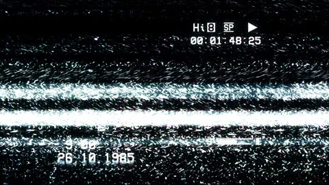 Pack Of 5 VHS Overlays 01 Stock Footage 317563569