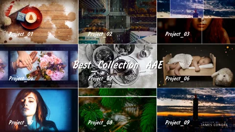 PACK - 9 projects ONE files! Best collection of templates. Saving more - 50 % 스톡 After Effects