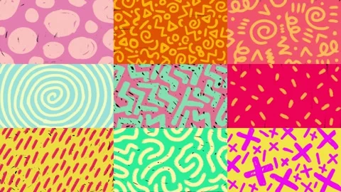 Pack Of 9 Scribble Transitions On Alpha. Stock Footage 310123637
