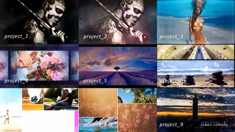 PACK - 9 template projects  - one file !!! (Collection № 30) Stock After Effects