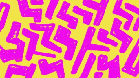 Pack of Abstract background with grunge brush strokes in 6 different colors. Video stock 310058503