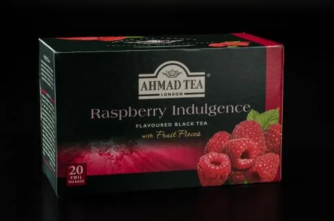 Pack of Ahmad Tea Raspberry Indulgence Foto stock