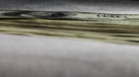 The pack of american dollars take on the table Stock Footage 50408689