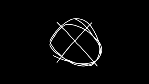 Pack of Animated Hand Drawn Lines and Scribbles Elements. Stock Footage 304020375