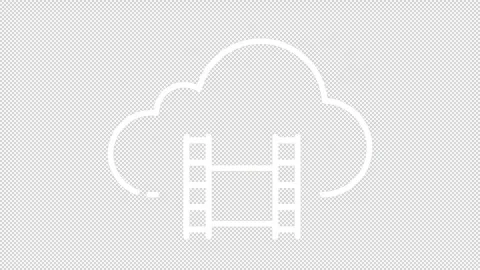Pack of animated icons representing cloud computing Video stock 276461508