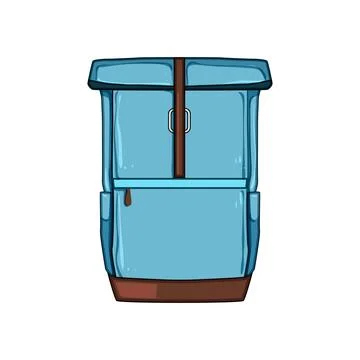 Pack backpack cartoon vector illustration Illustrazione stock