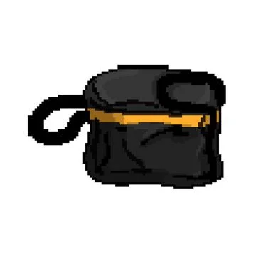 Pack bag camp pixel art vector illustration Stock Illustration