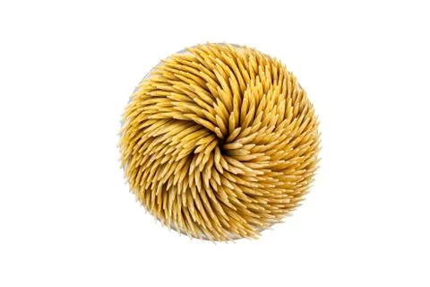 Pack of Bamboo Toothpick isolated Stock Photos