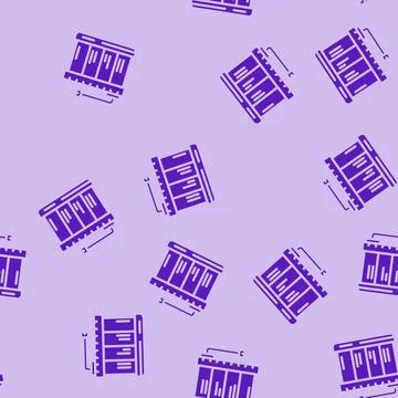 Pack battery glyph vector seamless pattern Stock Illustration