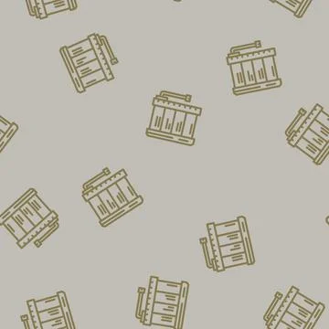 Pack battery line vector seamless pattern 스톡 일러스트