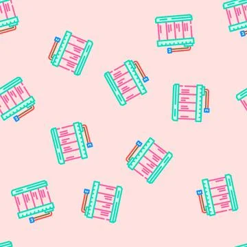 Pack battery vector seamless pattern Illustrazione stock
