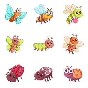 A pack of beetle images, hand drawn style set 스톡 일러스트