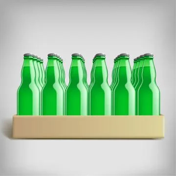 Pack bottles Stock Illustration