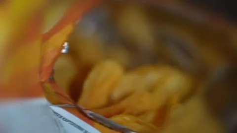 A pack of chips. Popular snacks Stock Footage 248442848