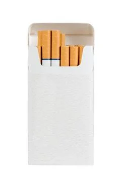 Pack of Cigarettes - Isolated with Text Space Stock Photos