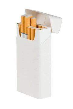 Pack of Cigarettes - Isolated with Text Space Stock Photos