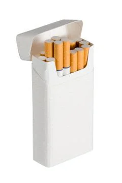 Pack of Cigarettes - Isolated with Text Space Stock Photos