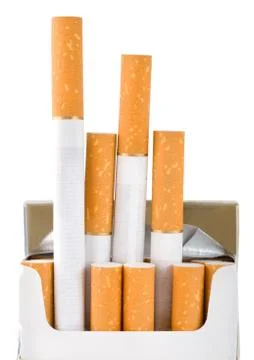 Pack of cigarettes (path) Stock Photos
