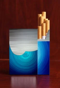 Pack of cigarettes Stock Photos