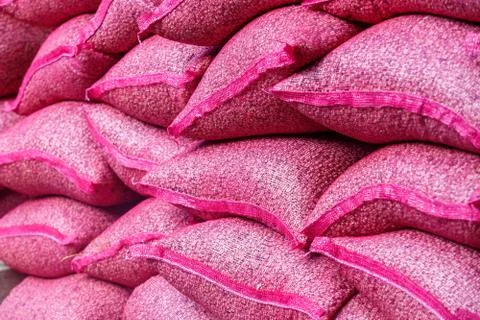 Pack of coffee bean raw Stock Photos