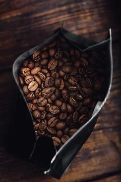 Pack of Coffee Beans Stock Photos