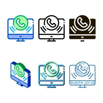Pack computer icon vector outline 库存插图