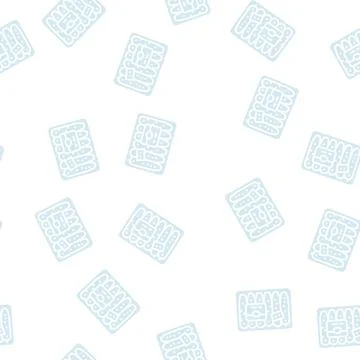 Pack of cucumber glyph seamless pattern Stock Illustration