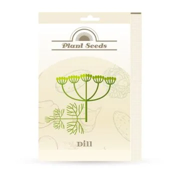Pack of Dill seeds icon Stock Illustration