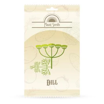 Pack of Dill seeds icon Stock Illustration