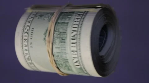 Pack of dollars banknotes 스톡 동영상 60757137