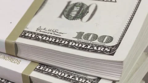 A Pack of Dollars Stock-Footage 43916395